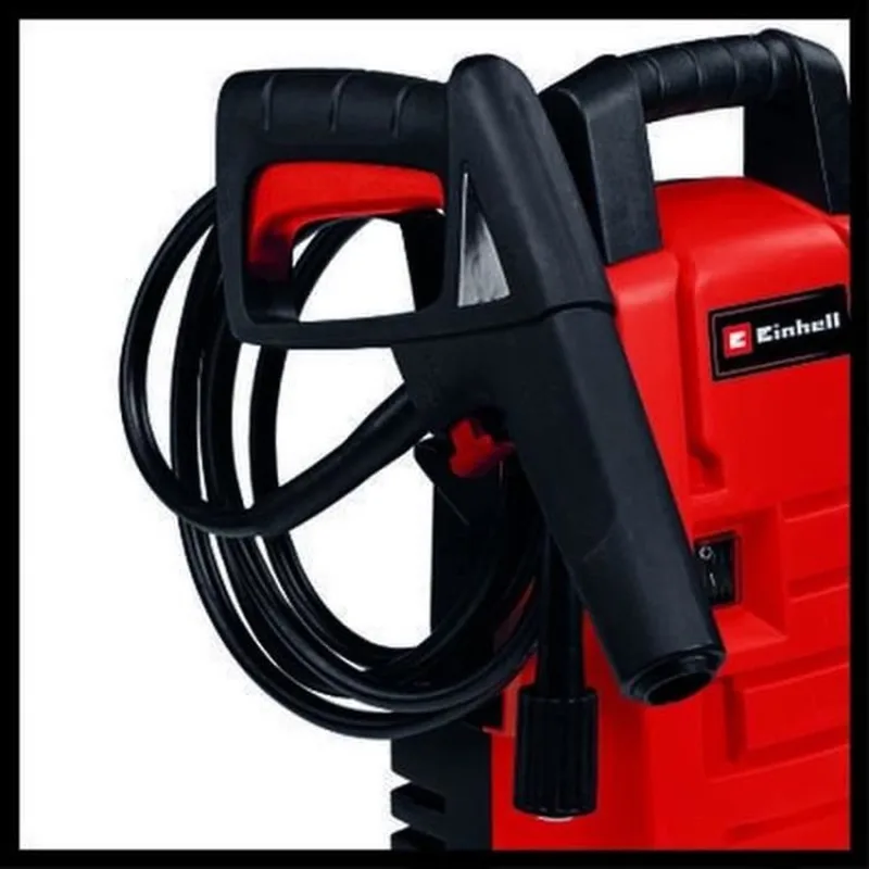 Elektrische Hogedrukreiniger TC-HP 90 - 1200 W - Max. 90 bar - 372 l/u - Incl. 3m hogedrukslang, pistool, lans en diverse sproeiers von Einhell – Produktbild