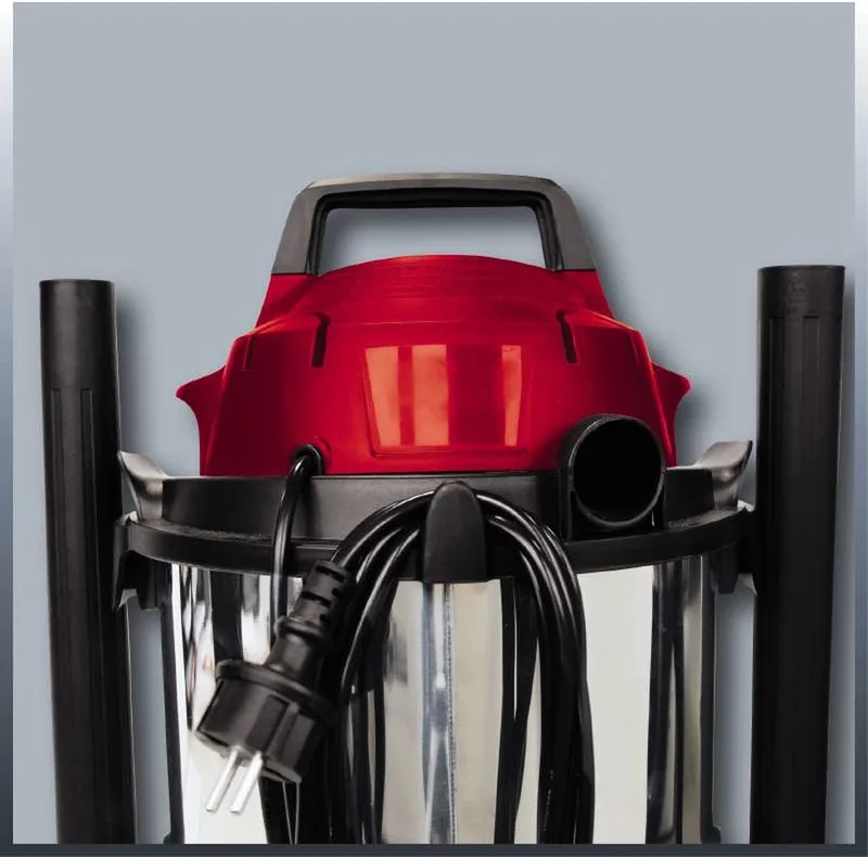 Elektrische Nat-/Droogzuiger TC-VC 1812 S - 1250 W - 180 mbar - 12 L - RVS container - Incl. accessoires de Einhell – image du produit