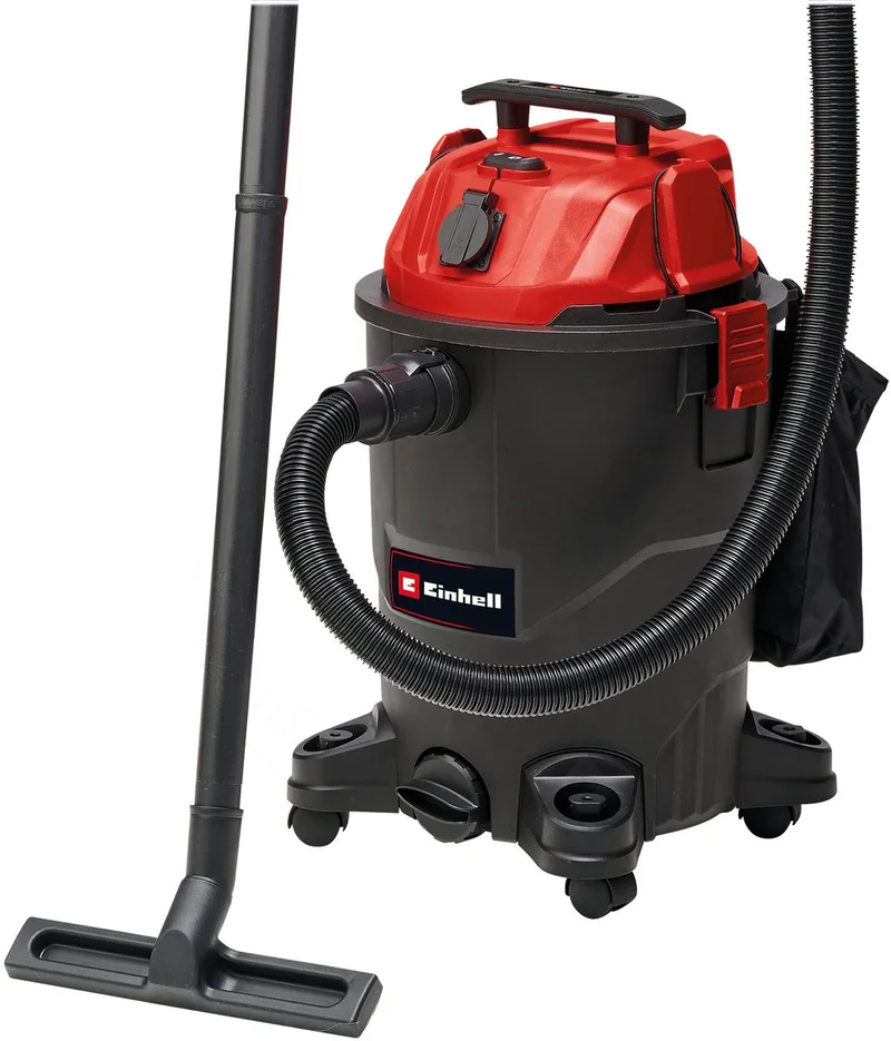 Elektrische Nat-/Droogzuiger TC-VC 1930 A - 1500 W - 190 mbar - 30 L - 2-delige kunststof buis - 250 cm zuigslang - Automatisch stopcontact: 2000 W by Einhell – product image