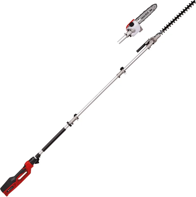 Elektrische Telescopische Tuin-Multitool GC-HC 90/2046 T - 900 W - Snoeilengte heggenschaar: 41,2 cm - Snoeilengte kettingzaag: 18 cm - Geleidesteel maximaal 2,60 m von Einhell – Produktbild 1 von 5