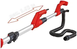 Elektrische Wand-/ Plafondschuurmachine TC-DW 225 - 600 W - 600-1500 t/min - Ø225 mm - Telescoopsteel - Schuurschijf met klittenband - Incl. 6x schuurschijven by Einhell – product image 2 of 5