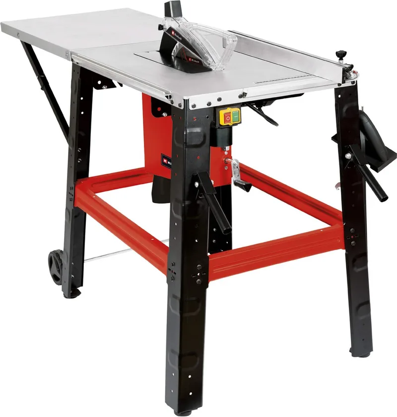 Elektrische Zaagtafel TE-TS 315 U - 2200 W - Ø315 mm - Zaagblad 45° kantelbaar naar 1 zijde - Incl. 24 tands zaagblad - Op hoog inderstel van Einhell – productafbeelding
