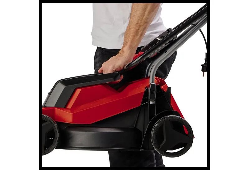 Elektrorasenmäher GC-EM 1000/32, 32 cm Schnittbreite, 1000 W von Einhell, Rot – Produktbild 4 von 5
