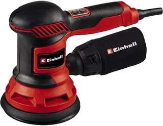 Exzenterschleifer TC-RS 425 E, 26000 U/min, (Set, 5 tlg), zum Abschleifen gerader und ungerader Flächen von Einhell, Rot, Schwarz – Produktbild 3 von 5