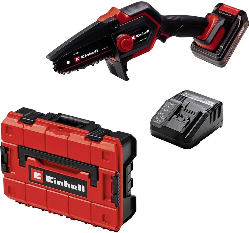 GE-PS 18/15 Li BL Kit Akku-Astkettensäge Accu-kettingzaag Accu 18 V Lengte mes 158 mm Incl. accu, Incl. oplader de Einhell – image du produit 1 sur 5