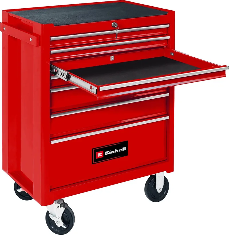 Gereedschapswagen TC-TW 150 - 7 lades - Max. 150 kg laadcapaciteit by Einhell, Red – product image