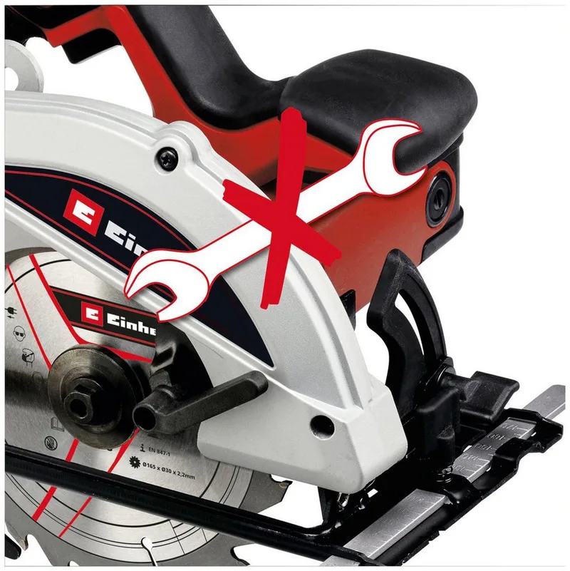 Handkreissäge TC-CS 1250 van Einhell, Rood, Zwart – productafbeelding 4 van 4