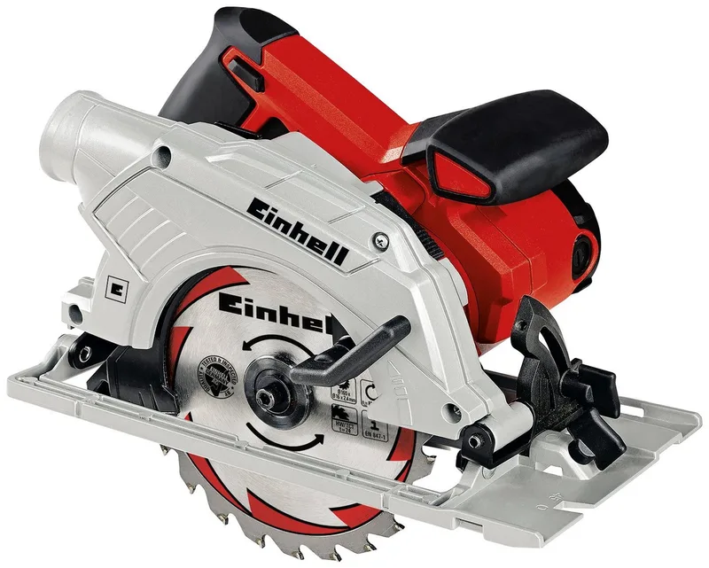 Handkreissäge TE-CS 165, 165 mm, 1200 W, 5500 U/min, mit Sägeschuh by Einhell, Red, Black, Silver – product image 1 of 4
