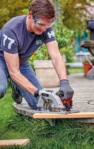 Handkreissäge TE-CS 190/1, 1-St. de Einhell, Rouge, Noir – image du produit 2 sur 5