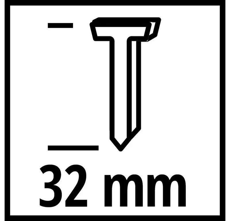 Handtacker Einhell 4137874 Stauchkopfnägel Produktabmessung, Länge 32 mm 3000 St by Einhell – product image 2 of 3
