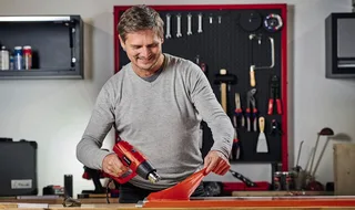 Heißluftgebläse TH-HA 2000/1, 2000 in W, bis max. 550 °C van Einhell, Rood, Zwart – productafbeelding 2 van 5