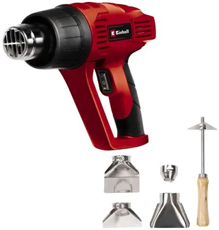 Heißluftgebläse TH-HA 2000/1, 2000 in W, bis max. 550 °C van Einhell, Rood, Zwart – productafbeelding 1 van 5