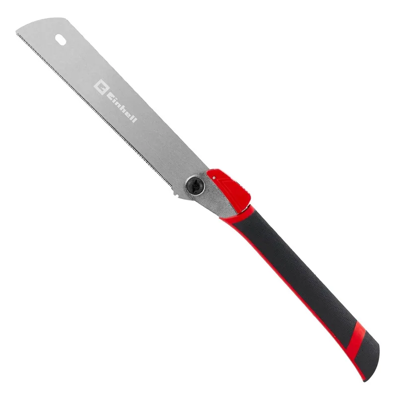 Japanse zaag KATABA met reservezaagblad (opvouwbaar, 550 mm open, trekzaag, 280 mm zaagblad, 15 tanden/inch, koolstofstaal, softgrip, 2 handgreephoeken) von Einhell – Produktbild