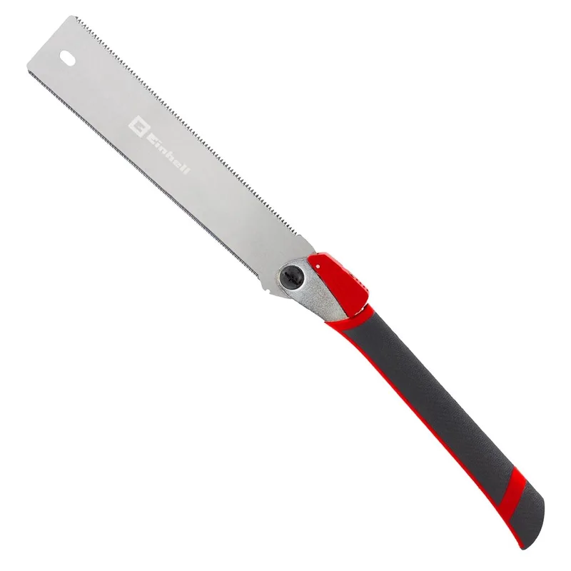 Japanse zaag RYOBI met vervangend zaagblad (opvouwbaar, trekzaag, 287 mm zaagblad, koolstofstaal, 0,5 mm materiaaldikte, 9/20 TPI, softgrip, zaagrandbescherming) de Einhell – image du produit