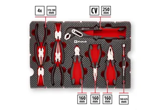 Kombizange Original Einhell Pad Zangen 9-tlg. (Sprengringzangen-Set, Wasserpumpen, 9-tlg., Original Einhell Pad Zangen 9-tlg. (Sprengringzangen-Set, Wasserpumpen von Einhell – Produktbild 3 von 5
