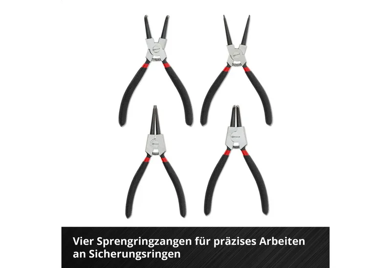 Kombizange Original Einhell Pad Zangen 9-tlg. (Sprengringzangen-Set, Wasserpumpen, 9-tlg., Original Einhell Pad Zangen 9-tlg. (Sprengringzangen-Set, Wasserpumpen von Einhell – Produktbild 5 von 5