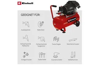 Kompressor TC-AC 420/50/10 V, 2200 W, max. 10 bar, 50 l by Einhell – product image 3 of 5