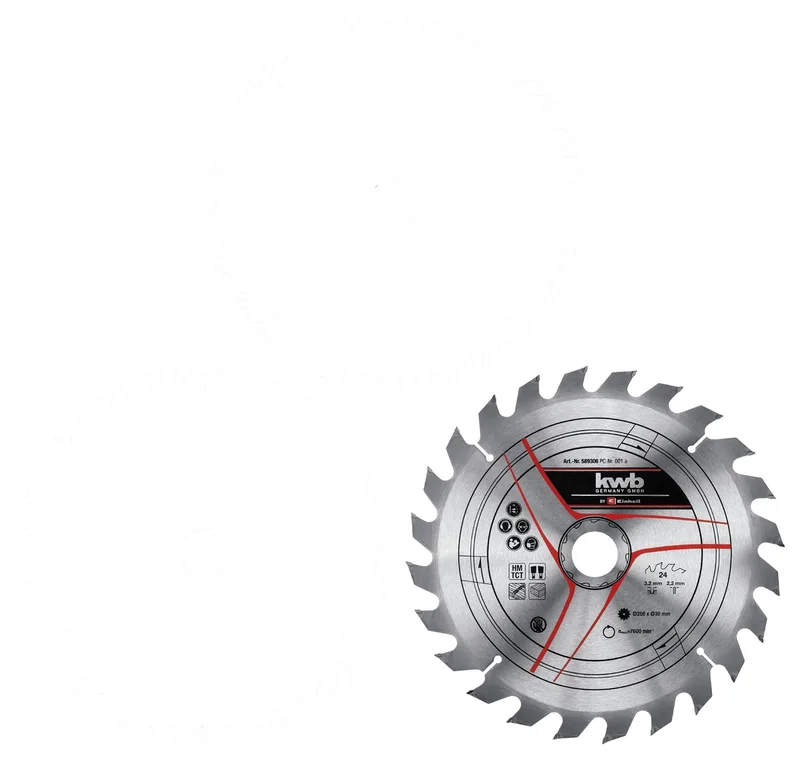 Kreissägeblatt-Satz HM, Ø 250 x 30mm, 3,2mm, 24Z / 42Z / 60Z by Einhell – product image 2 of 4