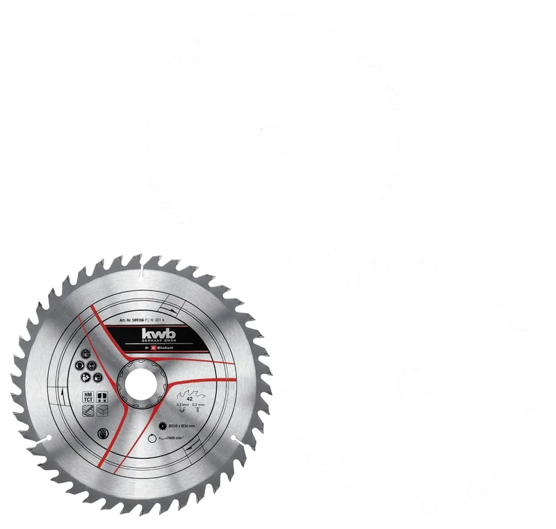 Kreissägeblatt-Satz HM, Ø 250 x 30mm, 3,2mm, 24Z / 42Z / 60Z by Einhell – product image 3 of 4