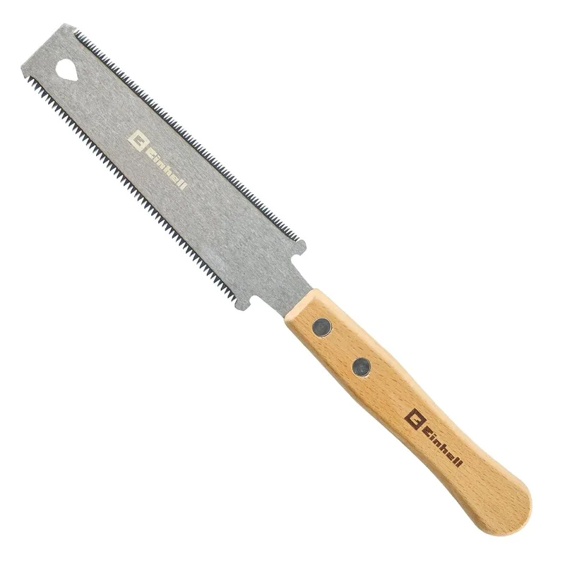 Mini Japanse Zaag RYOBA (320 mm, trekzaag, SK5 koolstofstaal, 0,5 mm zaagblad, langs- en dwarszagen, 11/17 tanden per inch, handvat van zelkovahout) by Einhell – product image