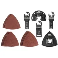 Multi-Tool-Set für Holz, Metall, Kunststoff, 17-teilig, Schleifscheibe von Einhell – Produktbild