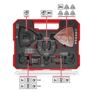 Multitool-Set 35-teilig, in XL-PLUS-CASE, Sägeblatt-Satz by Einhell – product image 2 of 2