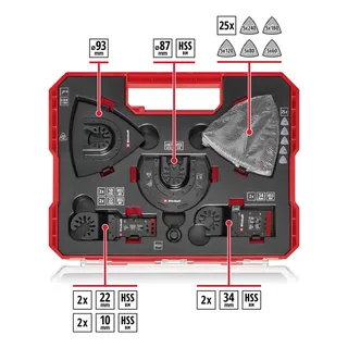 Multitool-Set 35-teilig, in XL-PLUS-CASE, Sägeblatt-Satz de Einhell – image du produit 2 sur 2