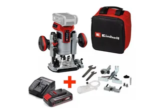 Oberfräse Einhell Akku-Oberfräse TP-RO 18 Set Li BL + 2,5 Ah Akku Starterkit, (Set) by Einhell, Red, Black, Silver – product image 1 of 5
