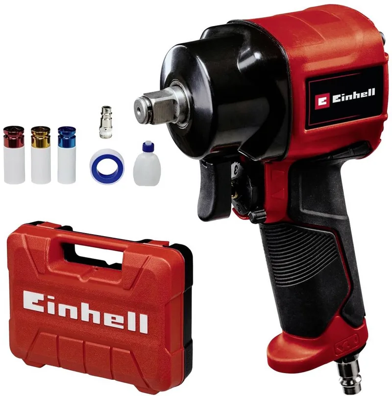 Pneumatische Slagmoersleutel TC-PW 610 Compact - 610 Nm - Incl. 3 dopsleutels - Incl. Transport-/opslagkoffer de Einhell – image du produit