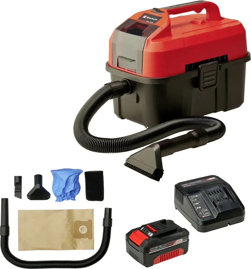 Power X-Change TE-VC 18/10 Li + StarterKIT 1668363+2188165 Nass-/Trockensauger 10 l ohne Akku van Einhell – productafbeelding
