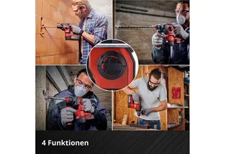Professional Accu Boorhamer HEROCCO 18/20 Li Solo - Power X-Change - 18 V/Li-ion - 2,2 J - Koolborstelloze motor - Pneumatisch slagwerk - SDS plus - Incl. E-box - Excl. accu en lader fra Einhell – produktbillede 4 af 5