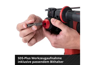 Professional Accu Boorhamer HEROCCO 18/20 Li Solo - Power X-Change - 18 V/Li-ion - 2,2 J - Koolborstelloze motor - Pneumatisch slagwerk - SDS plus - Incl. E-box - Excl. accu en lader fra Einhell – produktbillede 3 af 5