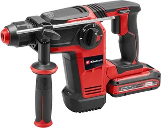 Professional Accu Boorhamer TP-HD 18/28 Li BL+4 Kit - Power X-Change - 18 V/Li-ion - 3 J - Pneumatisch slagwerk - SDS plus - 4-functies - Incl. 3.0 Ah accu, lader, E-box en 4 beitels de Einhell – image du produit 1 sur 8