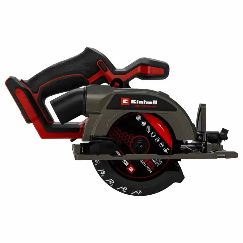 Professional Accu Cirkelzaag TP-CS 18/136-C Li BL Solo - Power X-Change - 18 V/Li-ion - Compact model - Koolborstelloze motor - 4.000 t/min - Ø136x20 mm/16 T - Max. Zaagdiepte: 90°/45°: 51/35 mm - Excl. accu en lader van Einhell – productafbeelding 3 van 3