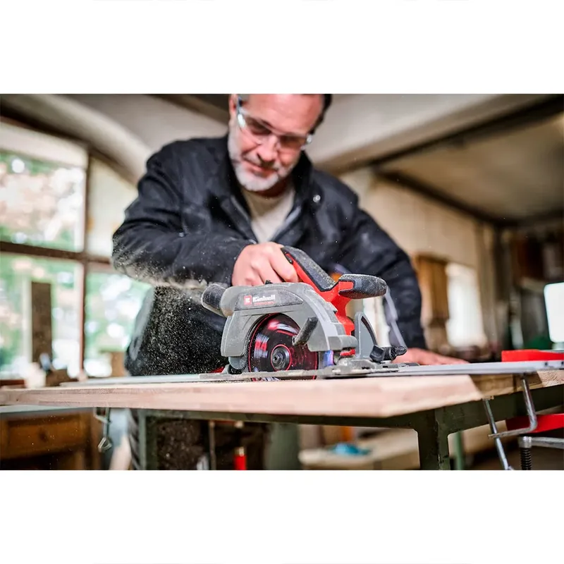 Professional Accu Cirkelzaag TP-CS 18/165 Li BL Solo - Power X-Change - 18 V/Li-ion - 5.000 t/min - Ø165x20 mm/24 T - Max. Zaagdiepte: 90°/45°: 59/44 mm - Excl. accu en lader van Einhell – productafbeelding 2 van 6