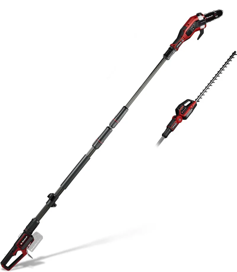 Professional Accu Tuin-Multitool GP-HC 18/5020 Li T Solo - Power X-Change - 18 V/Li-ion - Zwaardlengte kettingzaag: 200 mm - Bladlengte heggenschaar: 500 mm - Tandafstand: 25 mm - Excl. accu en lader von Einhell – Produktbild