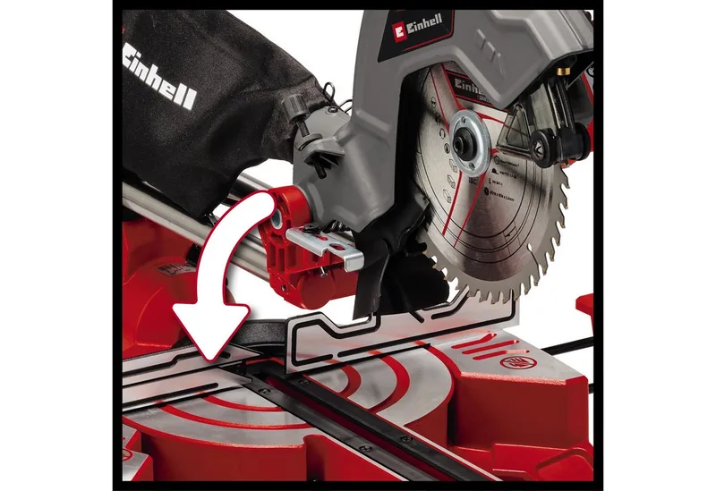TC-SM 216 Zug-Kapp- und Gehrungssäge von Einhell – Produktbild 4 von 5