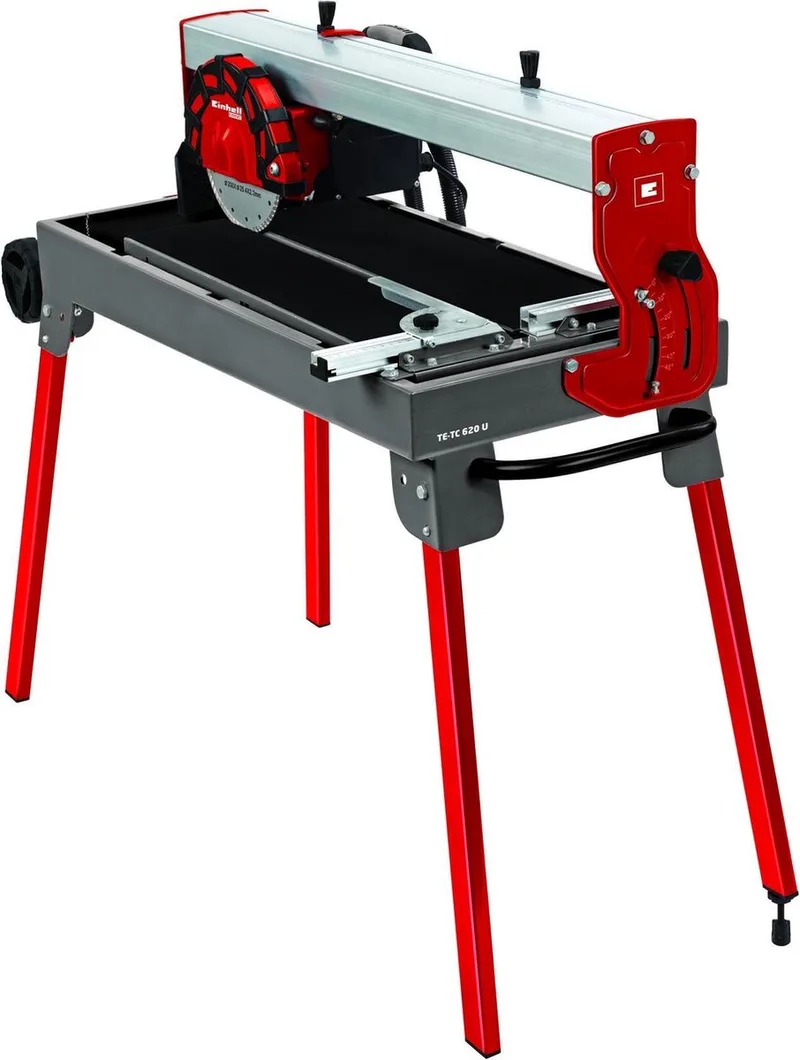 Radiaal Tegelsnijmachine TE-TC 620 U - 900 W - Tafelafmetingen 610x325 mm - Turbo-doorslijpschijf Ø 200 mm - Voor grote formaten tegels von Einhell, Rot – Produktbild