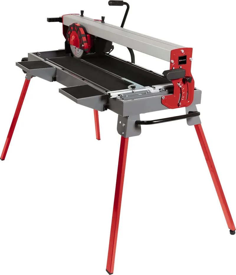 Radiaal Tegelsnijmachine TE-TC 920 UL - 900 W - Extra lange zaaglengtes - Laser als optische zaaghulp - Kantelbaar zaagblad - In hoogte verstelbaar von Einhell, Rot – Produktbild
