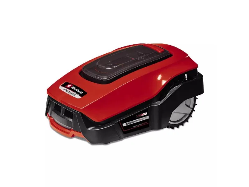 Rasenmähroboter FREELEXO 1200 LCD BT, bis 1200 m² Rasenfläche, (6-St) de Einhell, Rouge, Noir – image du produit 2 sur 5