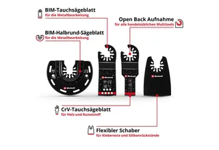 Multitoolset - 4-delig van Einhell – productafbeelding 2 van 5