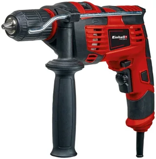 TC-ID 720/1 E Kit 1 vitesse-Perceuse à percussion 720 W + mallette de Einhell, Rouge, Noir – image du produit 2 sur 5