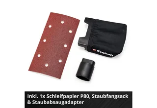 Schwingschleifer Akku-Schwingschleifer TC-OS 18/187 Li Solo, 24000 U/min, (2 tlg), ohne Akku und Ladegerät by Einhell, Red, Black – product image 4 of 5