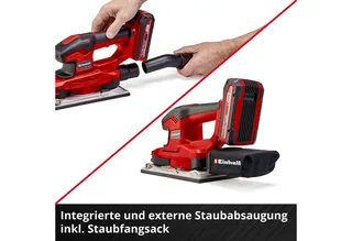 Schwingschleifer TE-OS 18/230 Li Solo, Akku, 22000 U/min, (2 tlg), ohne Akku und Ladegerät von Einhell, Rot, Schwarz – Produktbild 5 von 5