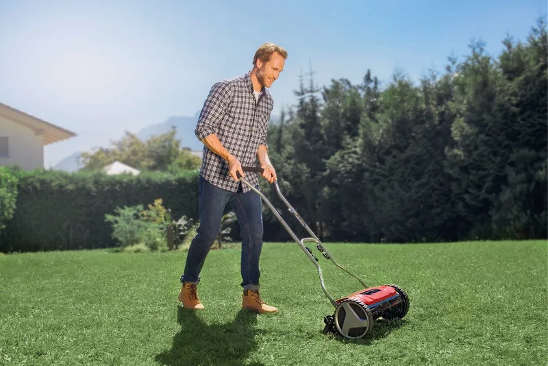 Spindelmäher GE-HM 38 S, 38 cm Schnittbreite de Einhell, Rouge – image du produit 2 sur 5