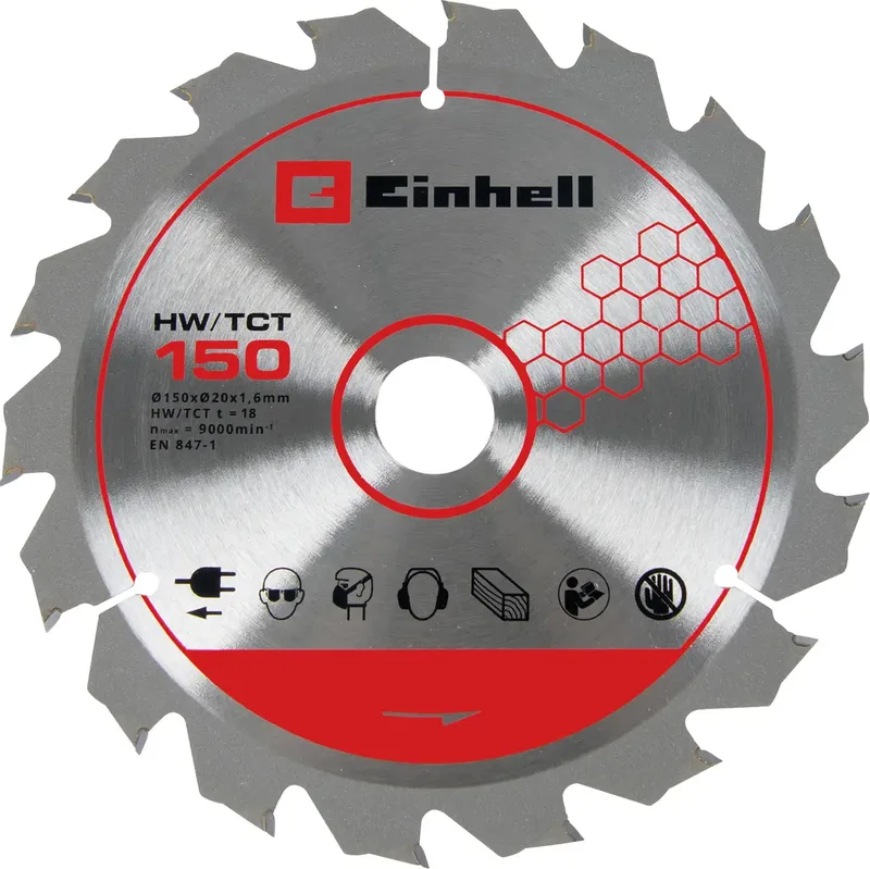 TCT SAWBL.M-THIN 150x20 18T Sägeblatt van Einhell – productafbeelding