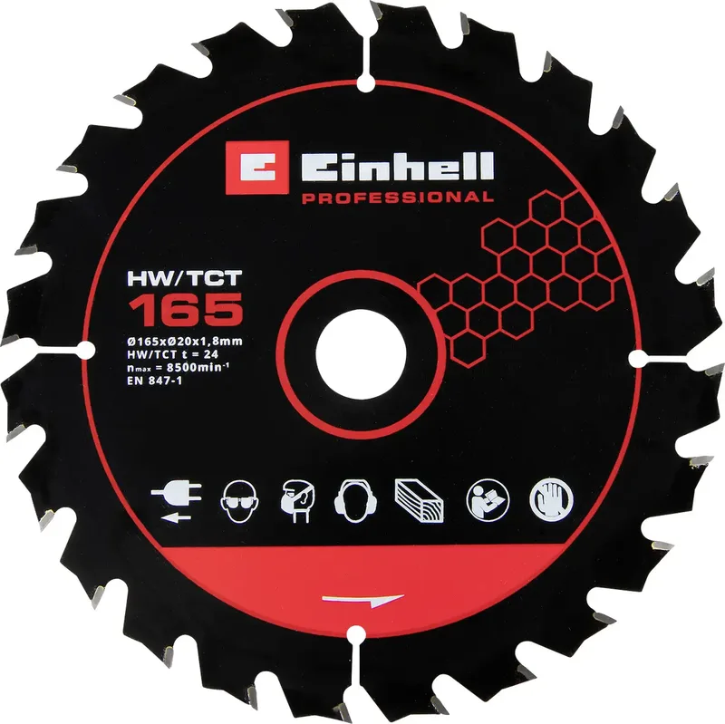 TCT SAWBL.M-THIN 165x20 24T-P Sägeblatt by Einhell – product image