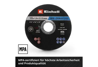 Trennscheiben Original Einhell Trennscheiben Metall, 50-tlg., Ø 115 mm in Dose (Schn, (711526-tlg), Das 50-teilige Trennscheibenset Metall von Original Einhell in der Ø 1 by Einhell – product image 4 of 5