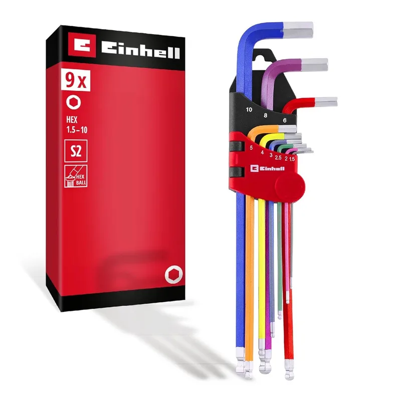 Universeel, Werkplaats Haakse schroevendraaierset Sleutelbreedte (metrisch): 1.5 mm, 2 mm, 2.5 mm, 3 mm, 4 mm by Einhell, Kleurloos – product image
