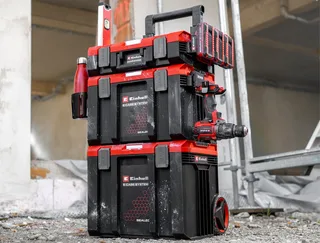 Werkzeugkoffer 2 tlg. E-Case Schienen-Set van Einhell – productafbeelding 2 van 4